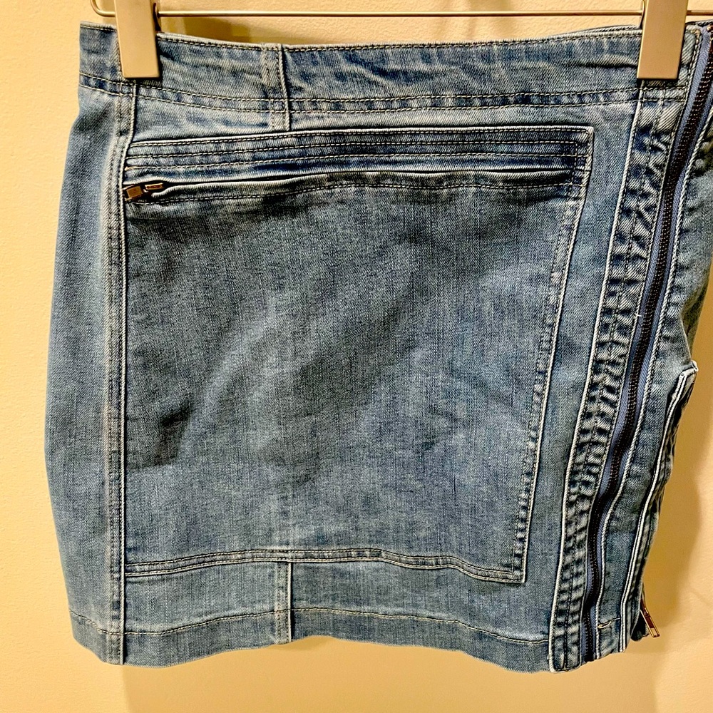 Jean skirt high waisted